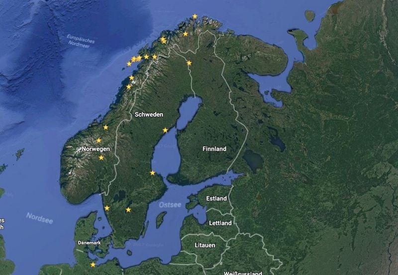 Unsere Tour durch Norwegen, Finland und Schweden,